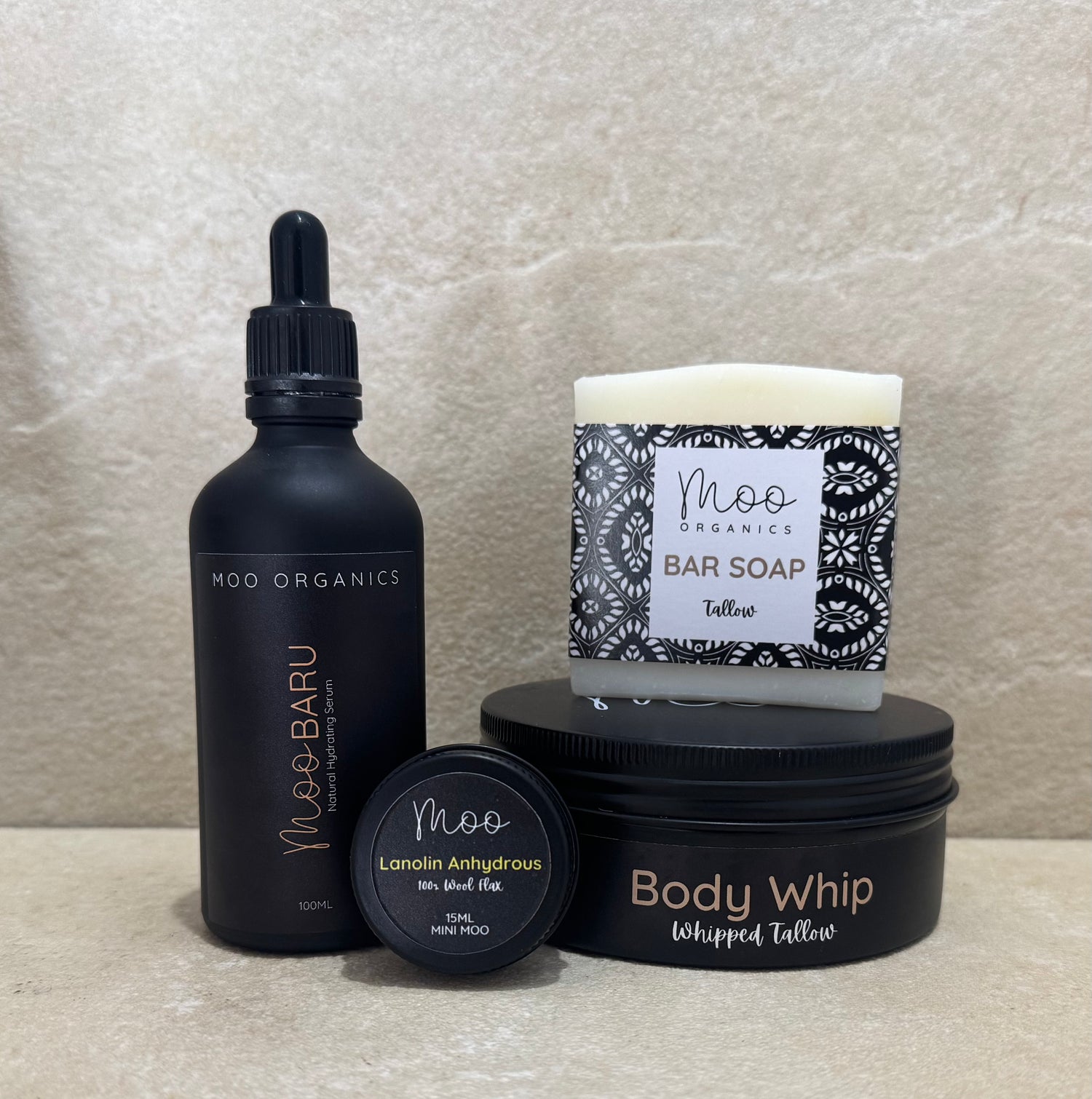 Eczema and psoriasis tallow skincare bundle made with grass-fed beef tallow to gently soothe, moisturize, and support irritated or inflamed skin naturally, free from harsh chemicals