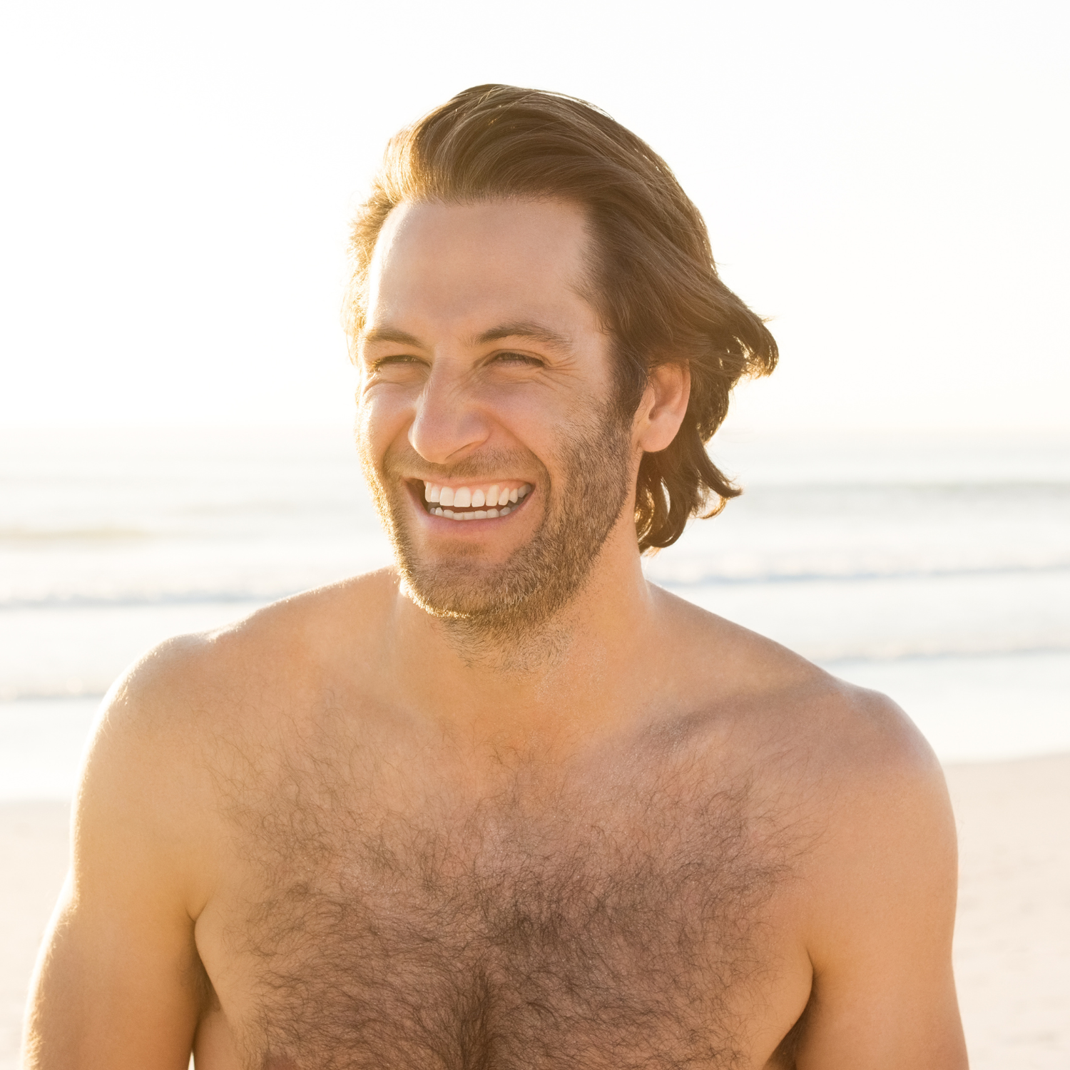 MOO Man Beach Fresh tallow skincare product on the beach, made with grass-fed beef tallow to naturally nourish and hydrate the skin, promoting a healthy, refreshed complexion for men