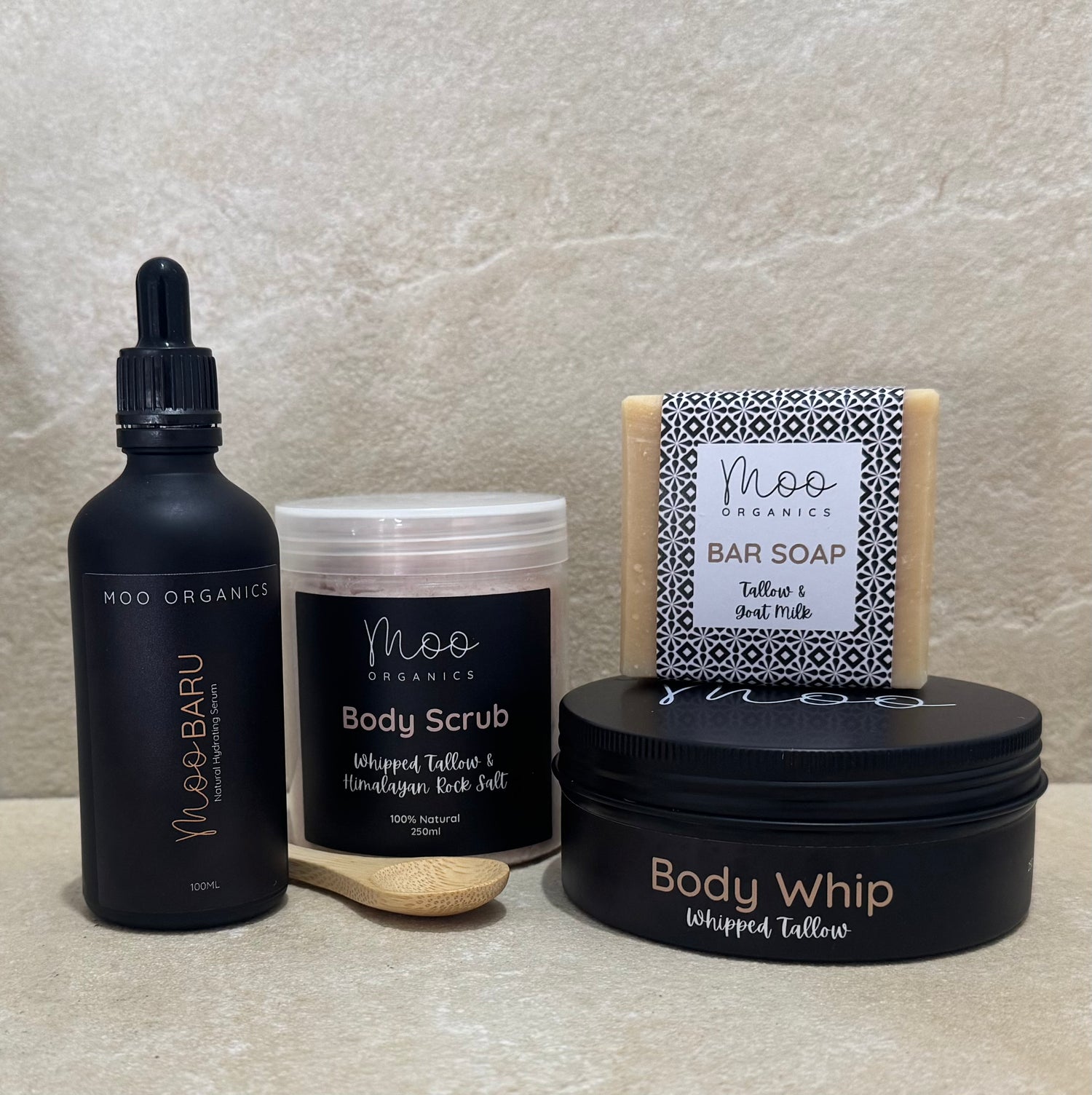 Revitalise tallow skincare bundle featuring grass-fed beef tallow products designed to nourish, hydrate, and restore dry or tired skin naturally, without chemicals or synthetic additives
