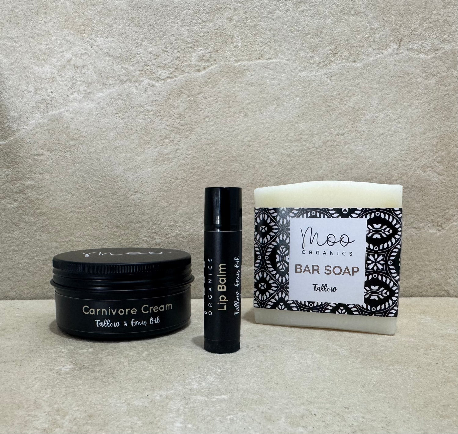 Tallow starter skincare bundle made with grass-fed beef tallow, ideal for first-time users looking to simplify their routine and nourish skin naturally without harsh ingredients