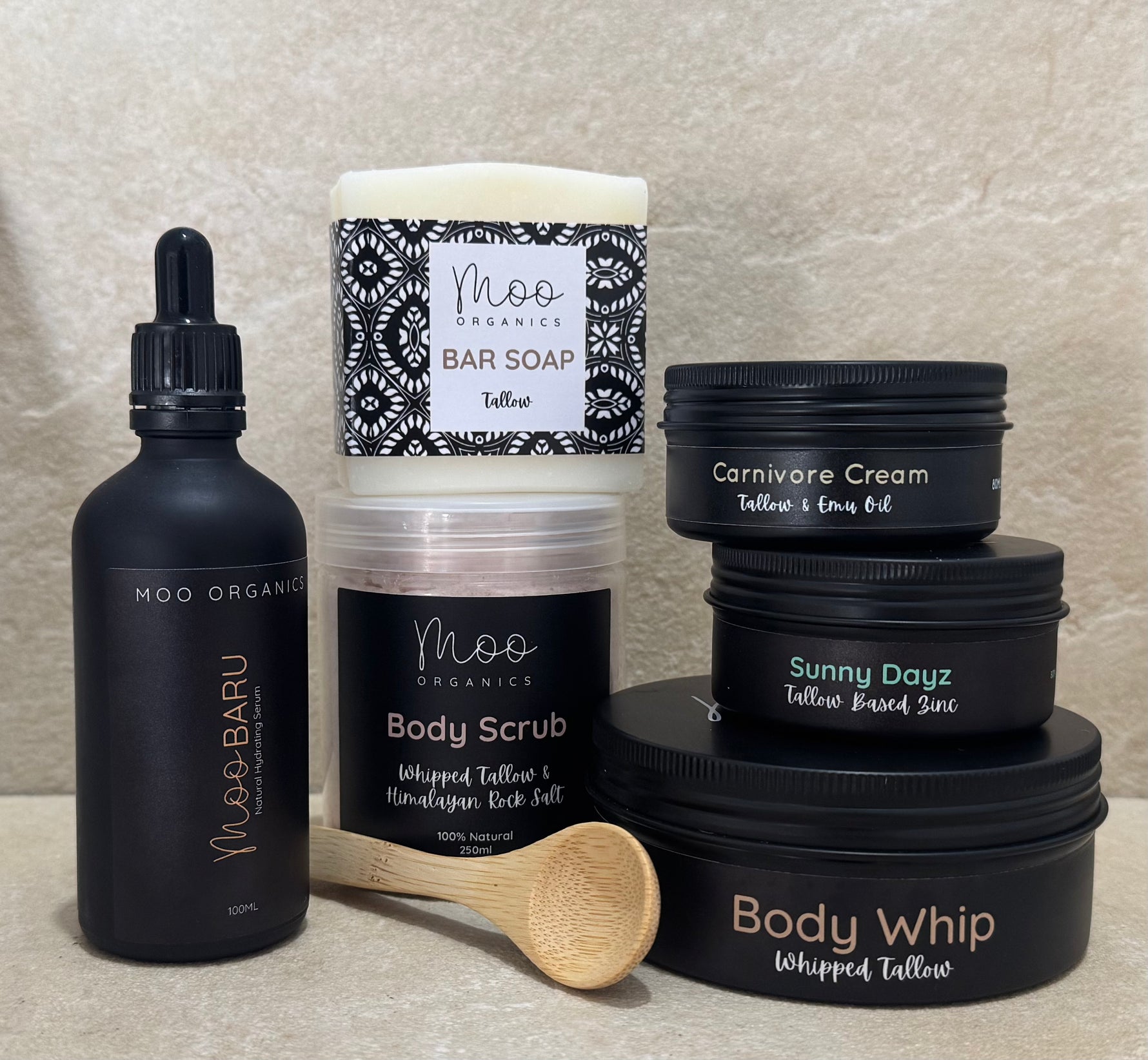 Unscented tallow skincare bundle made with grass-fed beef tallow for sensitive, reactive, or fragrance-free skin, free from essential oils and synthetic ingredients